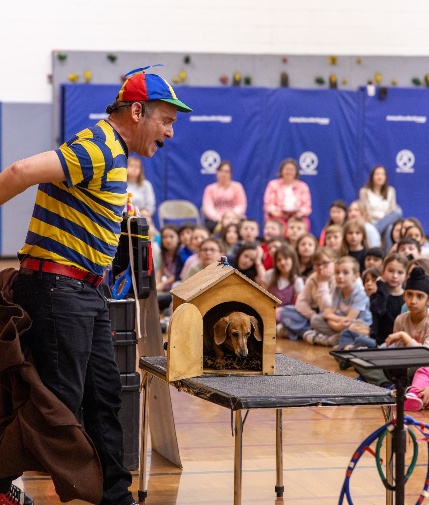 Mr. Twisty and Penny at school